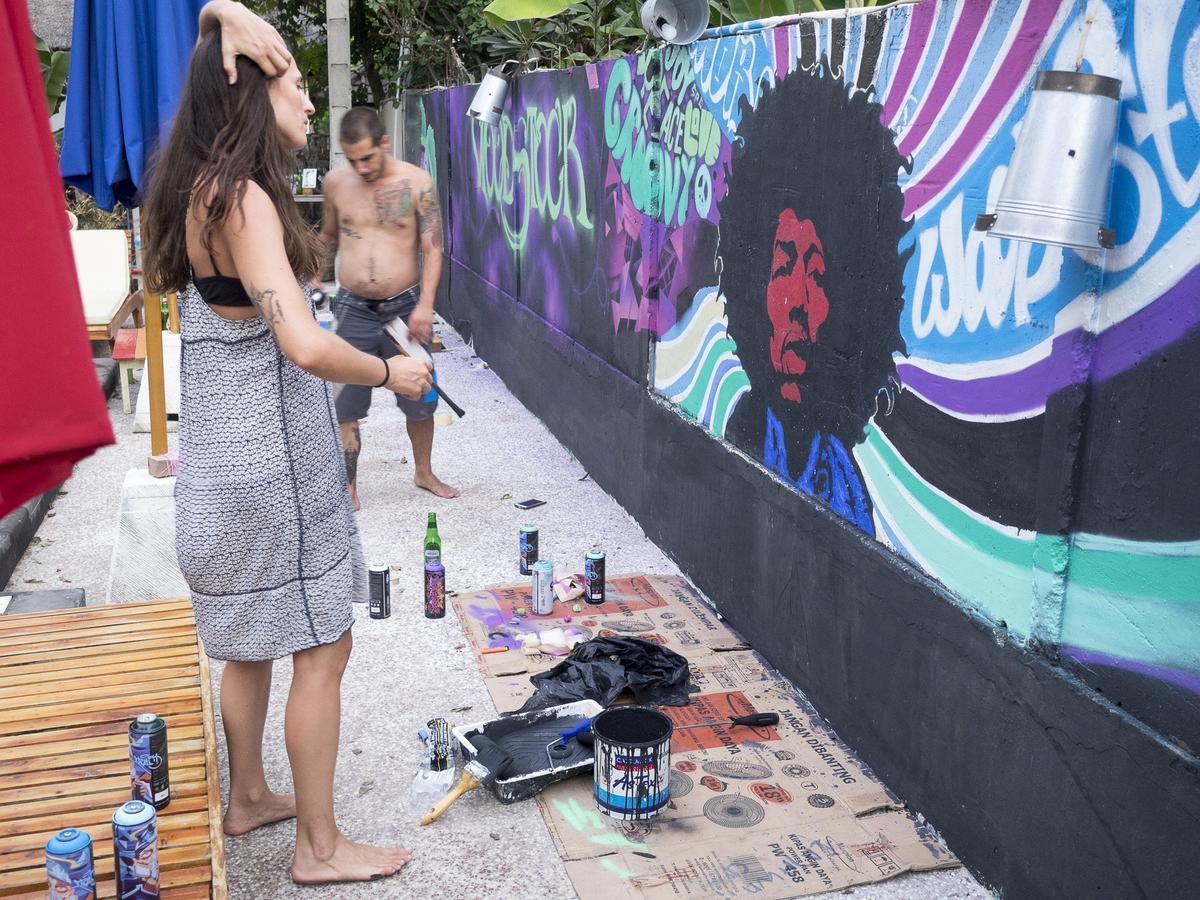 ホテルWoodstock Gili - Garden And Bungalows ギリ・トラワンガン エクステリア 写真
